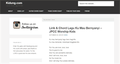 Desktop Screenshot of kidung.com